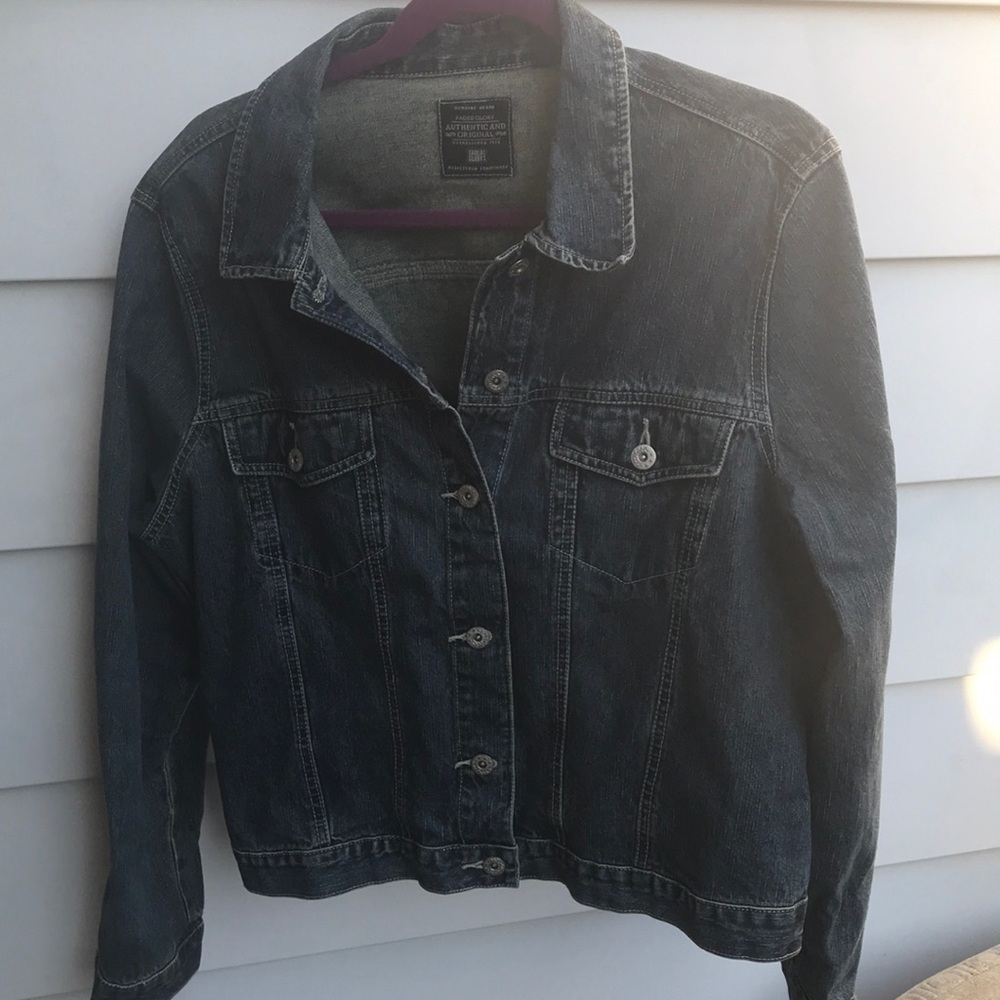Faded Glory Ladies Blue Denim Jacket sz XL